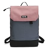 Ela Mo Rucksack Damen - Daypack schön u. durchdacht - Laptop Rucksäcke für Frauen - Anti Diebstahl Tasche für Schule, Uni, Business (Salmon)