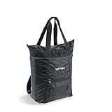 Tatonka Rucksacktasche Market Bag 22l - Leichte Einkaufstasche / Shopper mit verstaubaren Rucksackträgern und Reißverschluss - als Tasche oder Rucksack verwendbar - 22 Liter (schwarz)
