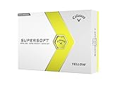 Callaway Supersoft Golfbälle, 12B, Gelb