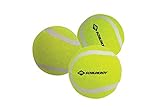 Schildkröt® Freitzeit-Tennisbälle, 3 Stück, drucklos im Meshbag, gelber Filz, für das erste Tennis-Spiel auf der Strasse, im Hof, 970048