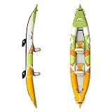 Aquamarina Unisex – Erwachsene 2 Posti Kayak Betta-412 Kajak, Orange/Grün/Weiß, Uni