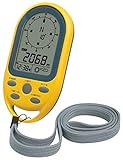 Technoline 3152 EA 3050 Kompass mit Höhenmesser, Luftdruckanzeige, Uhrzeit, Anzeige von Wettertendenz gelb, 5,4 x 10,3 x 1,7 cm
