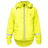 Rainrider Regenjacke (Herren/Damen) Neon, M, Fahrradregenjacke, reflektierende, wasserdichte, winddichte und atmungsaktive Regenjacke zum Laufen Wandern