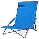 Outtec Campingstuhl Klappstuhl Faltbar - Camp Garten Balkon Strand Camping - Stuhl Sessel Gartenstuhl - Touristischer Sessel mit Liegefunktion - Tragetasche - Klappbarer Stuhl - Blau