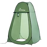 Wolfwise Pop up Toilettenzelt Umkleidezelt, Camping Duschzelt Outdoor Mobile Toilette Umkleidekabine Lagerzelt (Grün)