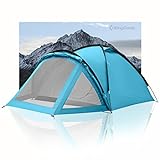 KingCamp Camping Zelt 2-3 Personen Zelt mit Vorzelt leichtes Campingzelt Kompakt Ultraleichte Zelt 3 Mann Zelt Wasserdicht & Winddicht für Trekking, Camping, Outdoor
