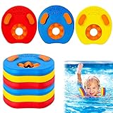 HIUOUIH Schwimmhilfe Schwimmscheiben 6 Stück Schwimmhilfe für Kinder von 3 bis 7 Jahren Eva Float Scheiben Schaumstoff Schwimmen Arm Bands Float Set für Schwimmbad, Pool, Strand