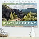 Affensteine Perspektiven - Elbsandstein (hochwertiger Premium Wandkalender 2024 DIN A2 quer), Kunstdruck in Hochglanz