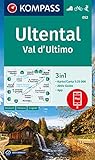 KOMPASS Wanderkarte 052 Ultental / Val d'Ultimo 1:25.000: 3in1 Wanderkarte mit Aktiv Guide inklusive Karte zur offline Verwendung in der KOMPASS-App. Fahrradfahren. Skitouren.