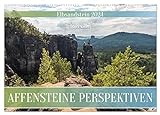 Affensteine Perspektiven - Elbsandstein (Wandkalender 2024 DIN A2 quer), CALVENDO Monatskalender