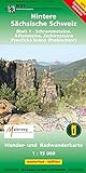 Hintere Sächsische Schweiz Blatt 1 - Schrammsteine, Affensteine, Zschirnsteine: Wander- und Radwanderkarte . 1:15000 GPS-fähig wetterfest, reißfest