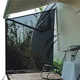Wohnmobil View Blocker Sonnenschutz, universeller RV Markisen Sichtschutz Bildschirm, 2,5 m x 2,1 m, mit kompletten Kits.