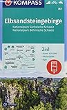 KOMPASS Wanderkarte Elbsandsteingebirge, Nationalpark Sächsische Schweiz, Nationalpark Böhmische Schweiz: 3in1 Wanderkarte 1:25000 mit Aktiv Guide ... Reiten. (KOMPASS-Wanderkarten, Band 761)