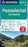 KOMPASS Wanderkarte 044 Passeiertal / Val Passiria 1:25.000: 3in1 Wanderkarte, mit Aktiv Guide inklusive Karte zur offline Verwendung in der KOMPASS-App. Fahrradfahren. Skitouren.