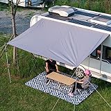 Dulepax vorzelt wohnwagen Sonnensegel Markise mit keder，auto camping markisen, 3000mm Wasserdicht und UV-beständig, geeignet für SUVs, VANS und Wohnmobilen,4Mx2.45M