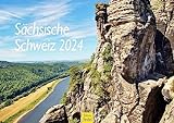 Edition Seidel Premium Kalender Sächsische Schweiz 2024 Format DIN A3 Wandkalender Europa Deutschland Sachsen Basteigebiet Elbe Affensteine