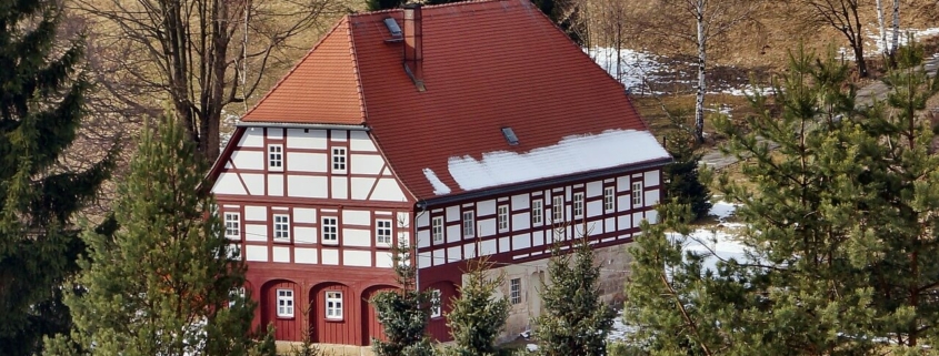 Umgebindehaus in der Sächsischen Schweiz.