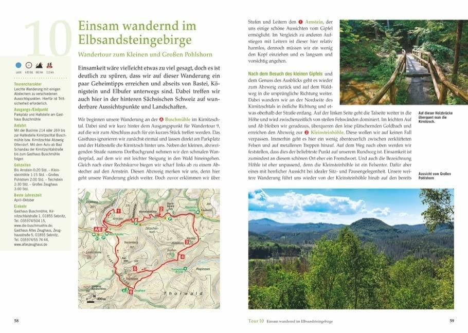 Unsere Erfahrung mit dem Bruckmann Wanderführer: Panoramawege Elbsandsteingebirge