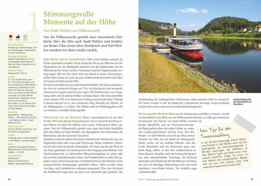 Unsere Erfahrung mit dem Wanderführer: Wandertouren für Langschläfer Sächsische Schweiz