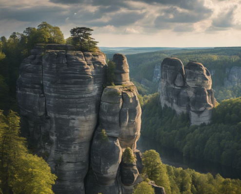 Erkunden Sie die atemberaubende Carolafelsen in der Sächsischen Schweiz: Ein Naturwunder zum Verlieben!