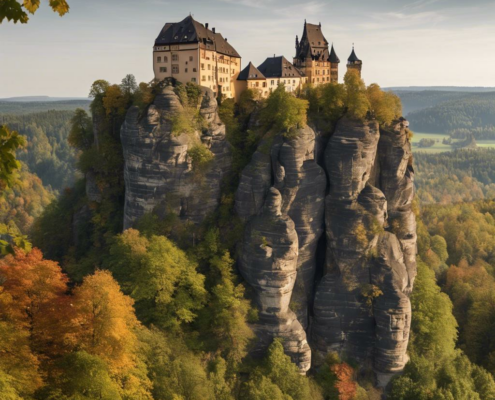Wandern in der Sächsischen Schweiz: Burg Hohnstein