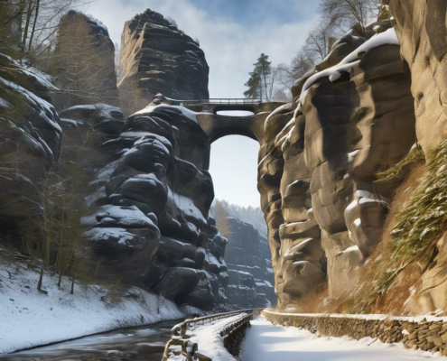 Winterschleuse – Wandern in der Sächsischen Schweiz